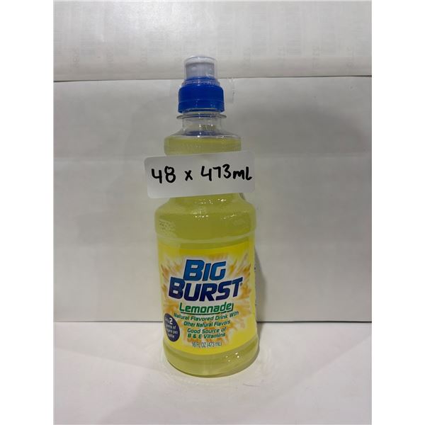 Big Burst Lemonade Flavored Drink, 48 x 473ml Bottles