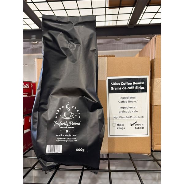 Perfectly Portioned Arabica Whole Bean Coffee, 16 x 500g