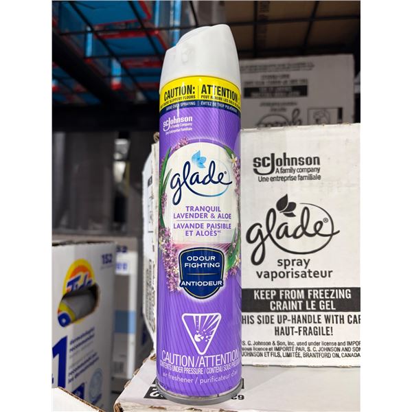 Glade Tranquil Lavender & Aloe Spray 12 x 235g