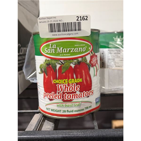 La San Marzano Whole Peeled Tomatoes, 6x796mL
