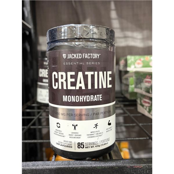 Jacked Factory Essential Series Creatine Monohydrate – 85 Servings (425g)