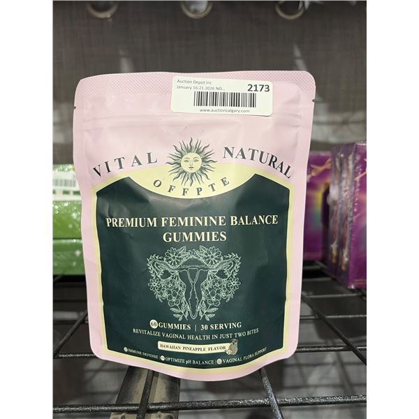 Vital Natural OFFPTE Premium Feminine Balance Gummies (60 Gummies) 30-Serving