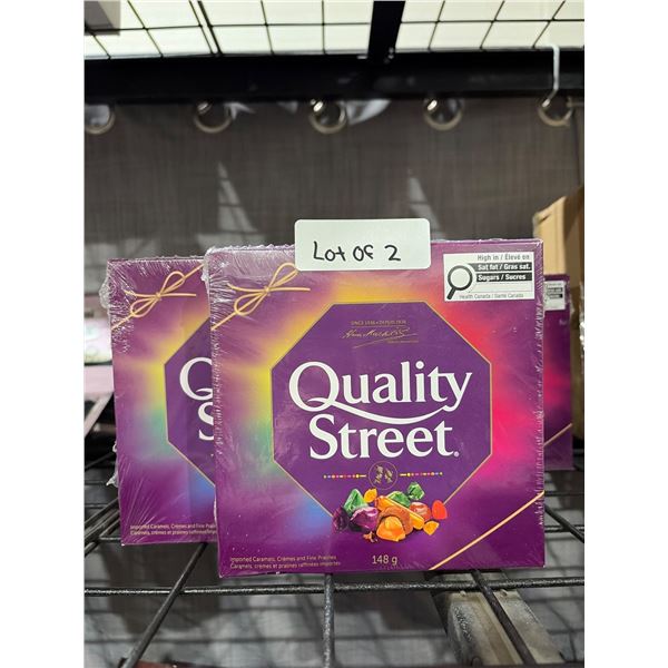 Lot of 2 – Quality Street Assorted Chocolate Tins, 148g Each