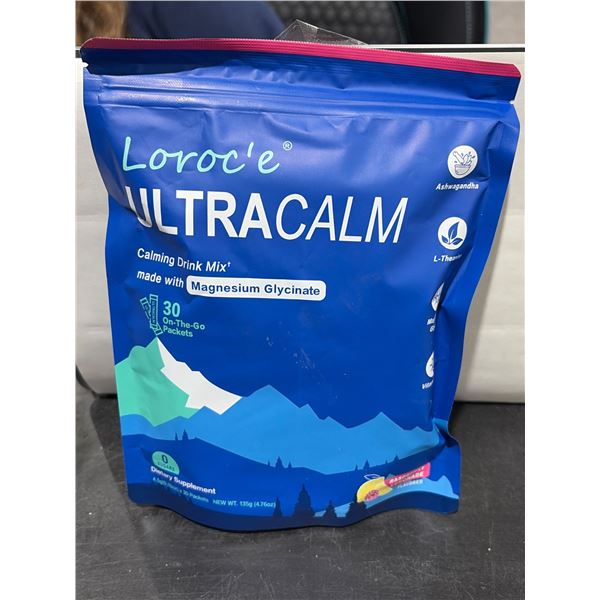 Loroc’e Ultracalm Calming Drink Mix with Magnesium Glycinate 135g (30 packets)