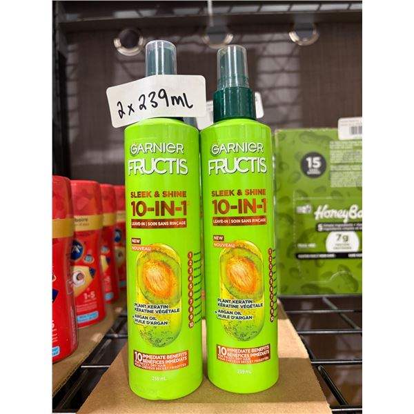 Garnier Fructis Sleek & Shine 10-in-1 Hair Care Spray, 239 ml, Pack of 2