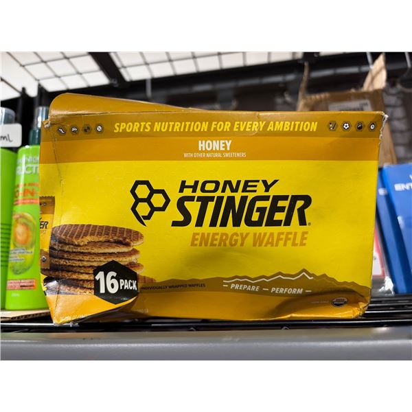 Honey Stinger Energy Waffle, Honey Flavor, 16-Pack