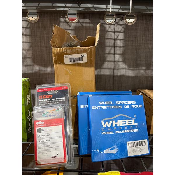 Curt Powered Taillight Converter and Wheel Connect Wheel Accessories