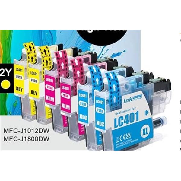 JoyPrinting B-LC401XLC/M/Y 6-Pack Toner Cartridges For Printers