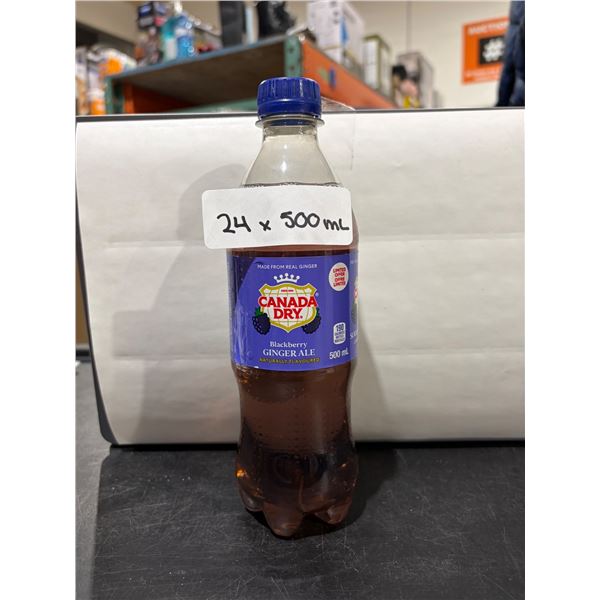 Canada Dry Blackberry Ginger Ale 24 x 500 mL Bottles
