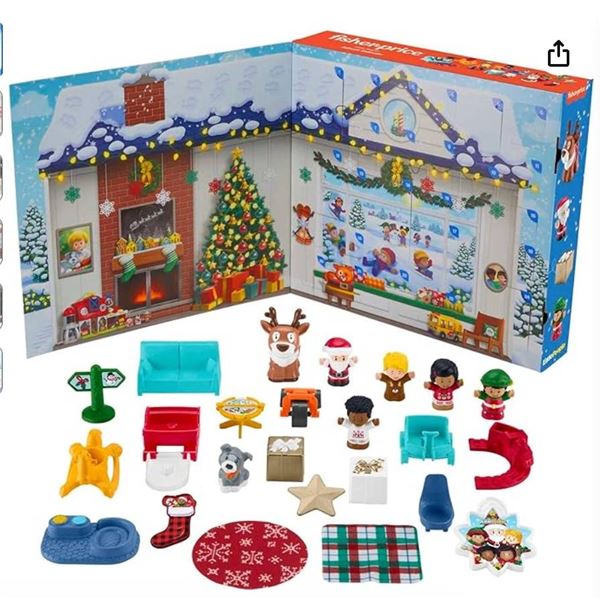 Fisher-Price Little People Advent Calendar with 24 Pieces