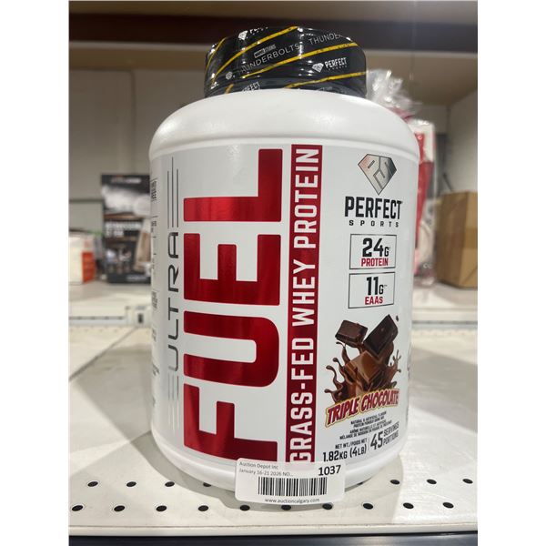 Perfect Sports Ultra Fuel Grass-Fed Whey Protein, Triple Chocolate, 1.82 kg