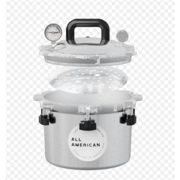 All American 910 Heavy Cast Aluminum Pressure Canner and Cooker, 10.5 Quart