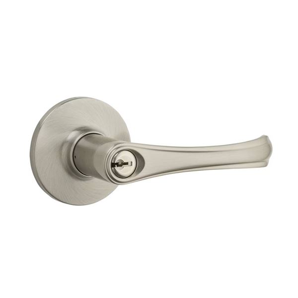 Lot of 3 – Weiser SafeLock Grapevine Lever – Keyed – Safelock Satin Nickl