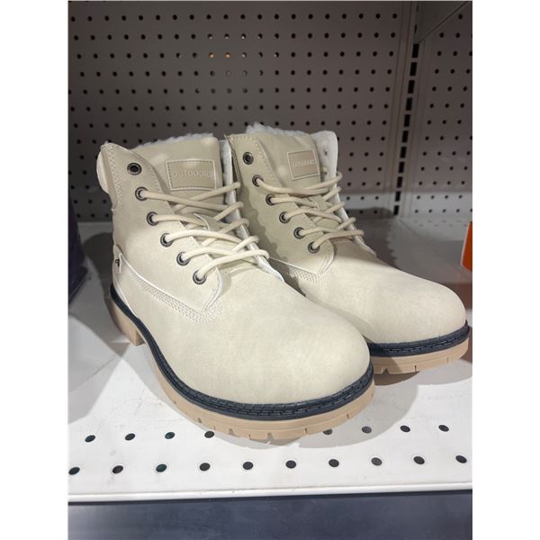 Men’s Women’s Snow Boots Warm Fur Lined Ankle Boots Shoes Lace Up Anti-Slip Waterp