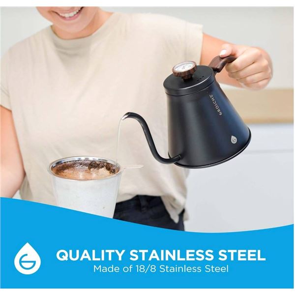 Grosche Marrakesh Goose Neck Stainless Steel Pour-Over Drip Kettle 1000 ml