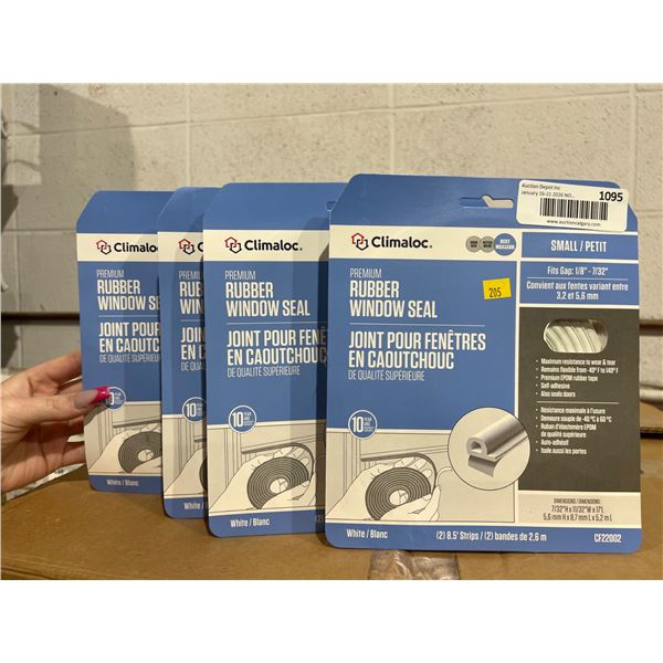 Lot of 4 Climaloc Premium Rubber Window Seal, CF22002