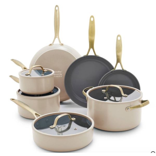GreenPan 11-Piece Jewel Ceramic Non-Stick Cookware Set