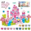 Image 1 : Princess Castle Magnetic Block Cube Set With 200 Pieces