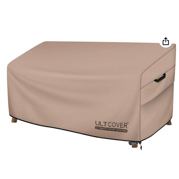 ULTCOVER Patio Furniture Sofa Cover 88W x 35D x 35H inch Waterproof Outdoor 3-Seater Couch Cover