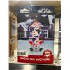 Image 2 : Joiedomi 6 Ft Snowman Brothers Holiday Inflatable with LED Lights