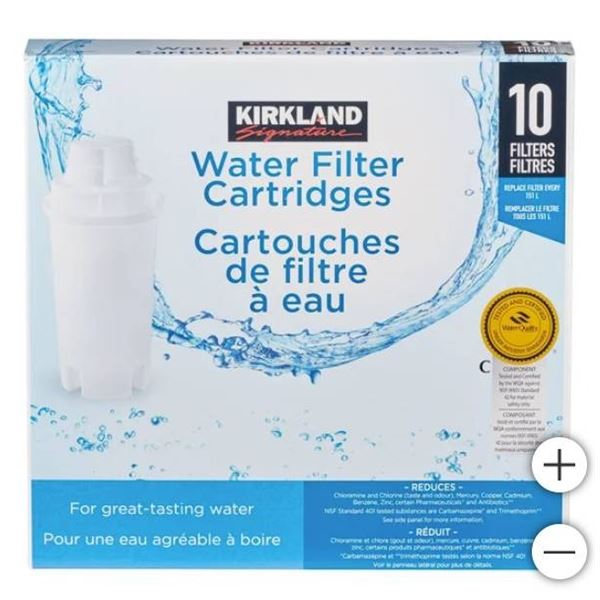 Kirkland Signature Water Filter Cartridges, 10 Count