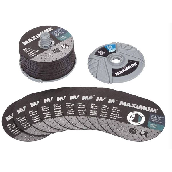 MAXIMUM 4-1/2-in x 3/64-in Aluminum Oxide Thin Cut off Wheel for Metal, 50-pk