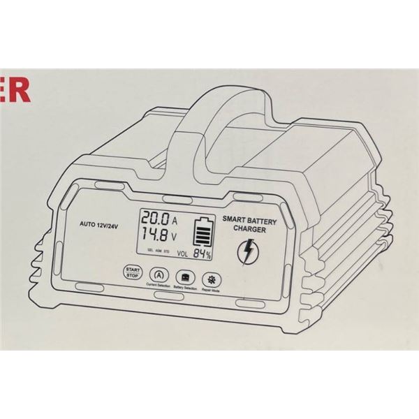 6-Stage Smart Battery Charger for Automotive and Marine Applications