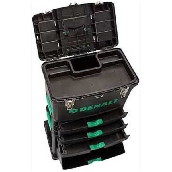 Denali Wheeled Work Center and Tool Box With Multiple Storage Compartments