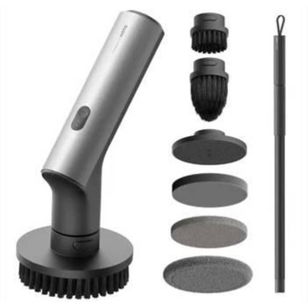 HOTO Cordless Spin Scrubber With Extendable Handle and USB-C Charging