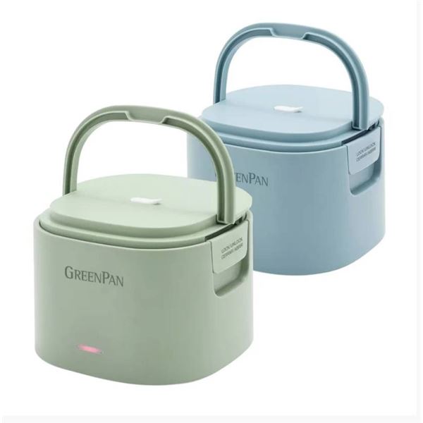 GreenPan Electric Lunch Box 2 pc Set with Ceramic Nonstick Coating
