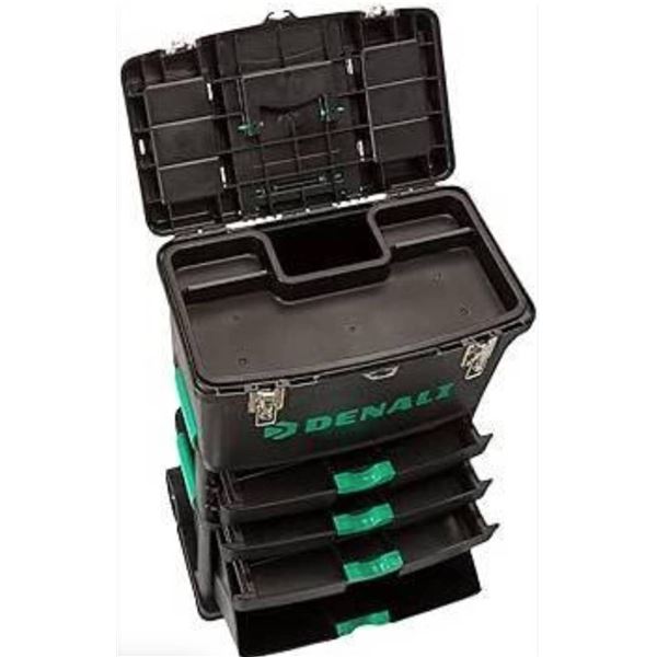 Denali Wheeled Work Center and Tool Box With Multiple Storage Compartments