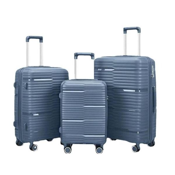 Pack & Fly 3-Piece Luggage Set, Light Blue Edition 20-inch (cabin), 24-inch (medium), and 28-inch (l