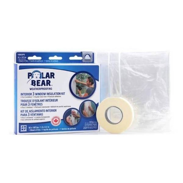 Lot of 12 Polar Bear Interior Window Insulation Kit,