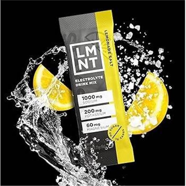 LMNT Electrolyte Drink Mix Lemonade Salt 30 Stick Packs