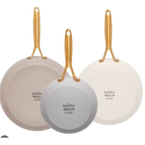 GreenPan Jewel Pro 3-Piece Hard Anodized Ceramic Nonstick Frypan Set