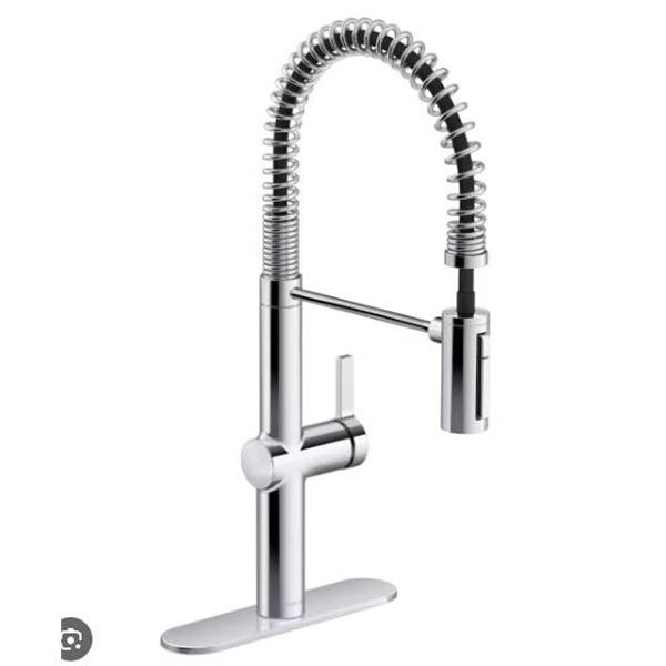Kohler Haku Single-Handle Pull-Down Kitchen Faucet, Stainless Steel