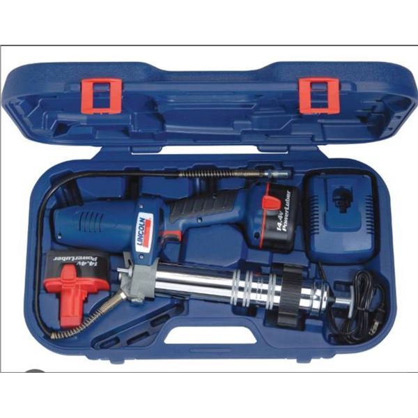 Lincoln PowerLuber Grease Gun Model 1444E with Accessories