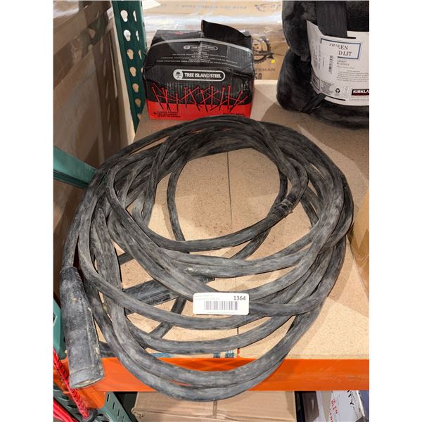 Heavy-Duty Welding Cable with Connectors, Approx 25 Feet in Length
