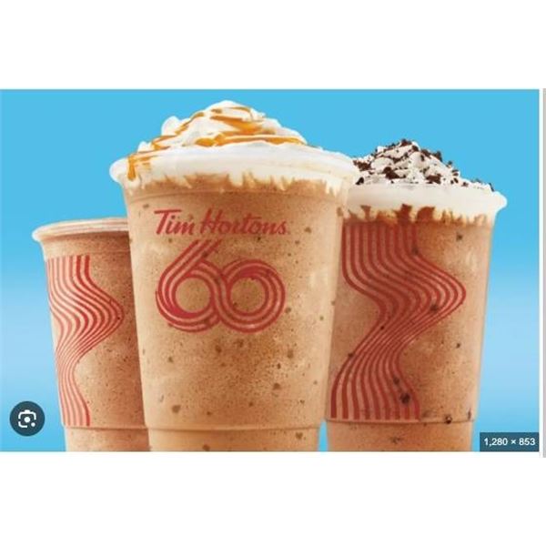 Tim Hortons 60th Anniversary Medium Cold Beverage Cups – 1000 Count