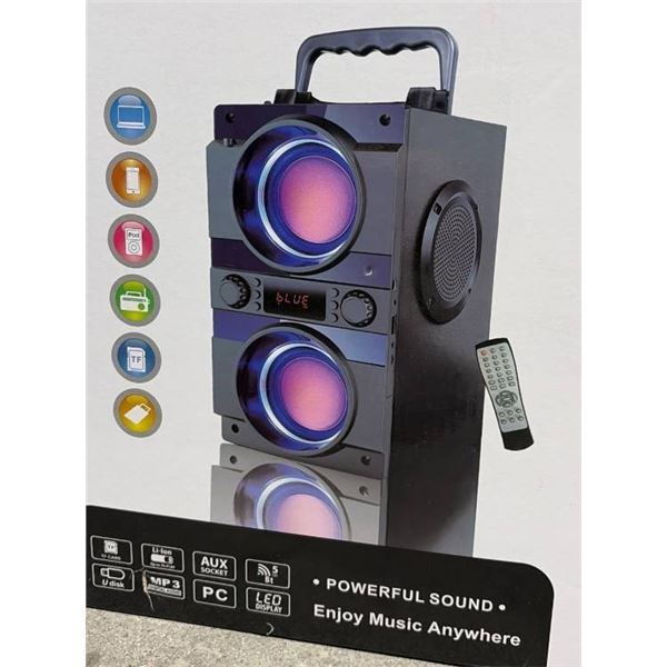 A21 2.2 CH Portable Wireless Speaker With Remote and Multi-Functionality