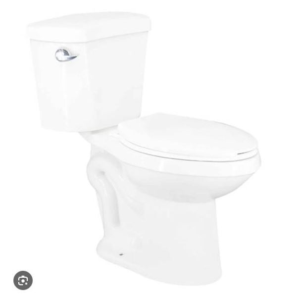 Homebase Vardon 6 L Toilet with 2-Piece Design, Elongated Bowl