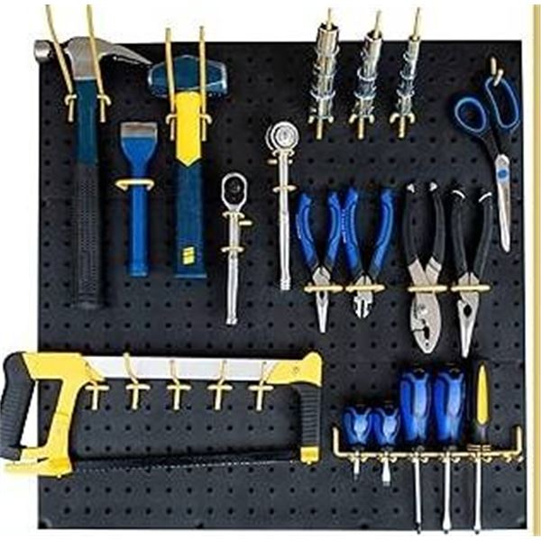 Co-Op Gold Peg Hook Kit for Garage Cabinet, Lot of 2 **Color and style of hooks may vary**