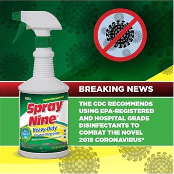 Spray Nine Heavy-Duty Cleaner, 6 x 946 mL Bottles