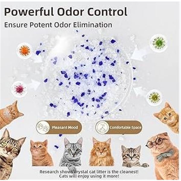 LaSyl Premium Crystal Cat Litter, 4x 4.3LBS