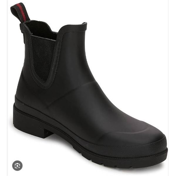 Tretorn Waterproof Rain Boots, Black, Size 6