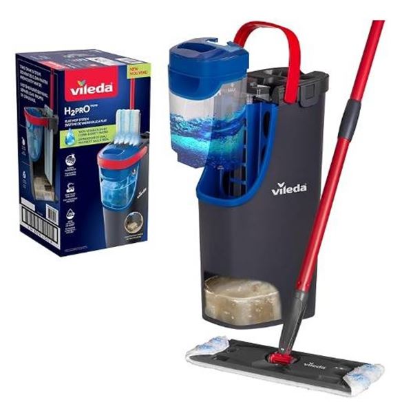 Vileda H2Pro ThinQ Flat Mop System with Separation Technology