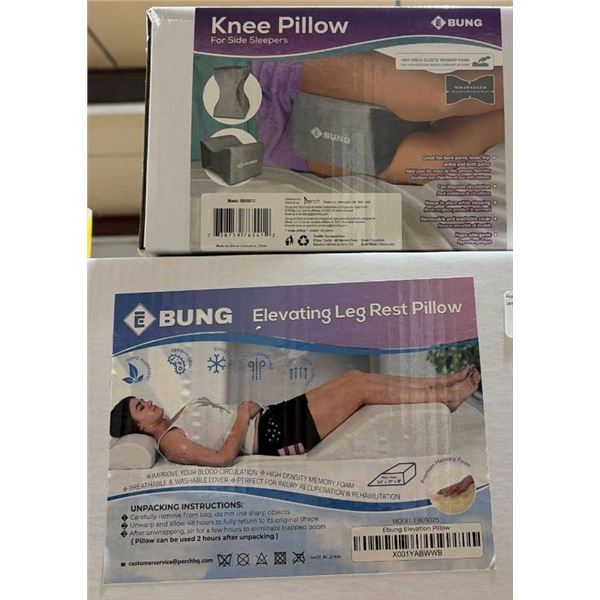 Bung Knee Pillow and Elevating Leg Rest Pillow