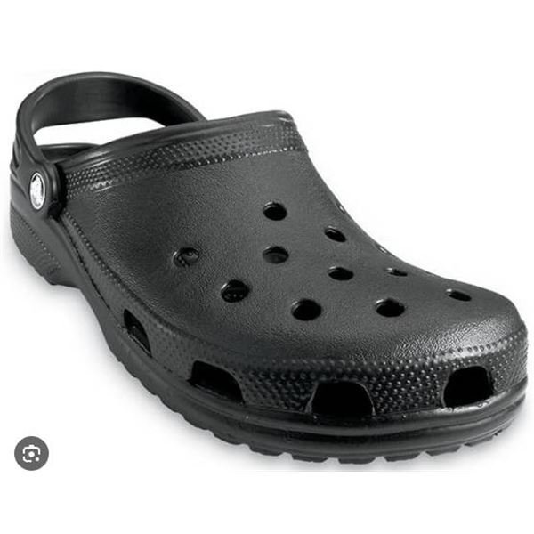 Crocs Unisex Adult Classic Clogs, Black, Size M9/W11 (EU 42-43)