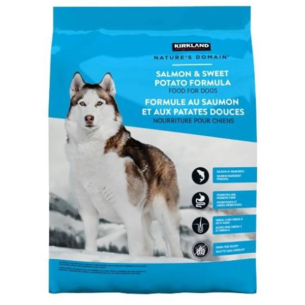 Kirkland Signature Nature’s Domain Dog Food – Salmon & Sweet Potato – 15.