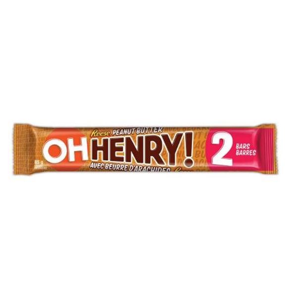 Oh Henry! 24-Pack of Peanut Butter Candy Bars, 85g Each